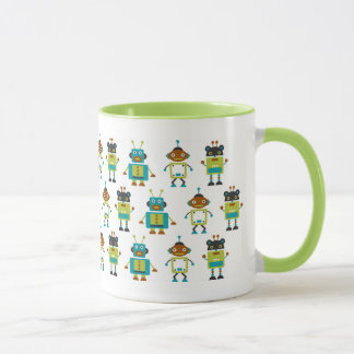 funny robots mug