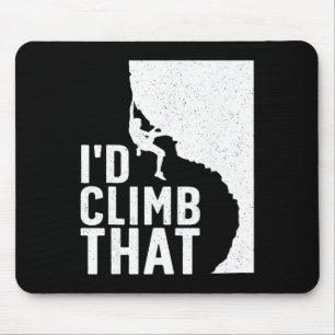 Funny Rock Climbing Art For Men Women Alpinism Roc Mouse Pad