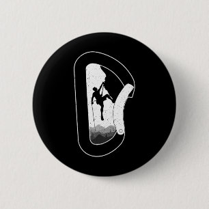 Funny Rock Climbing Art For Men Women Bouldering L 2 Inch Round Button