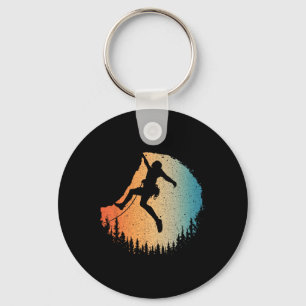 Funny Rock Climbing Art For Men Women Bouldering L Keychain
