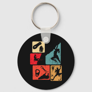 Funny Rock Climbing Bouldering Enthusiasts Men Wom Keychain