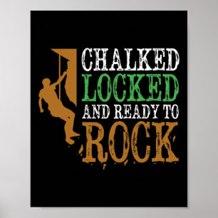 Funny Rock Climbing Bouldering Mountain Climbing G Poster