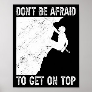 Funny Rock Climbing Bouldering  Poster
