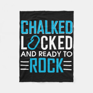Funny Rock Climbing For All  Fleece Blanket