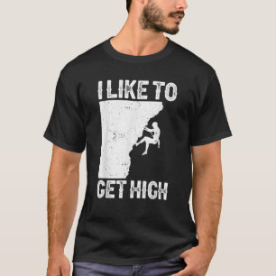 Funny Rock Climbing For Men Women Mountain Indoor T-Shirt