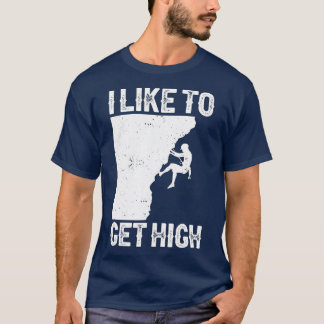 Funny Rock Climbing For Men Women Mountain Indoor  T-Shirt