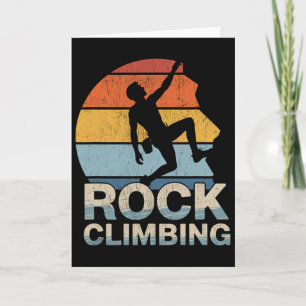 Funny Rock Climbing Free Mountain Climb Climber _8 Card