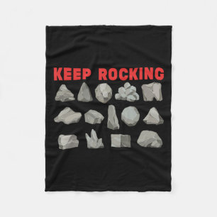 Funny Rock Collector Earth Scientist Gift Geologis Fleece Blanket