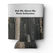 Funny Rockhound Black White Striped Rock Scientist