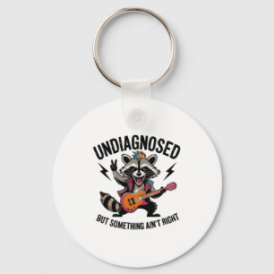 Funny Rocking Racoon  Keychain