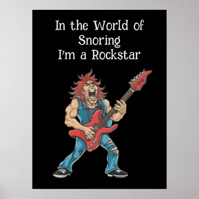 Funny Rockstar Poster (Front)
