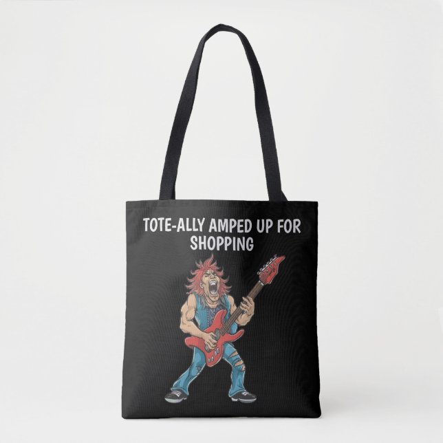 Funny Rockstar Tote Bag (Front)