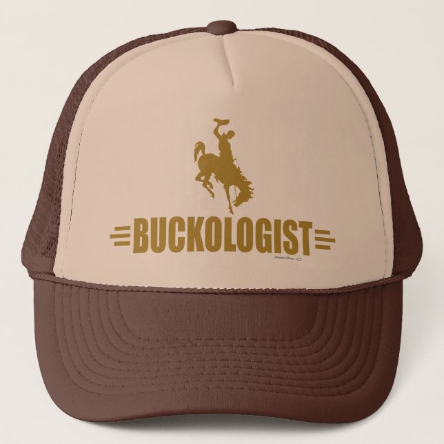 Funny Rodeo Bucking Bronco Trucker Hat (Front)