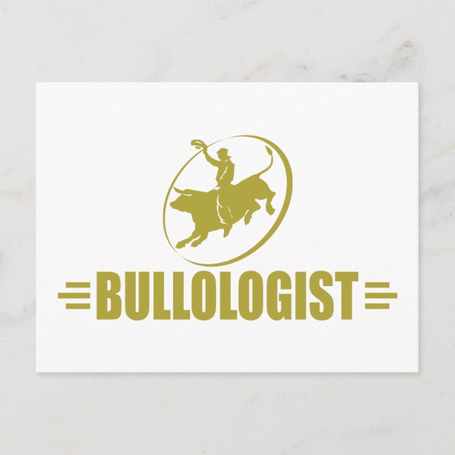 Funny Rodeo Bull Rider Postcard (Front)