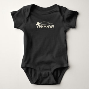 Funny Rodeo Horse Riding Cowboy and Cowgirl Baby Bodysuit