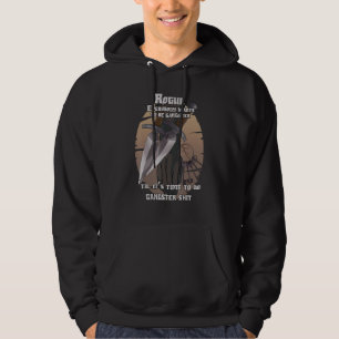 Funny Rogue Gangster Dagger Tabletop Rpg Gamer Hoodie