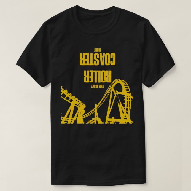 Funny Roller Coaster T-Shirt (Design Front)