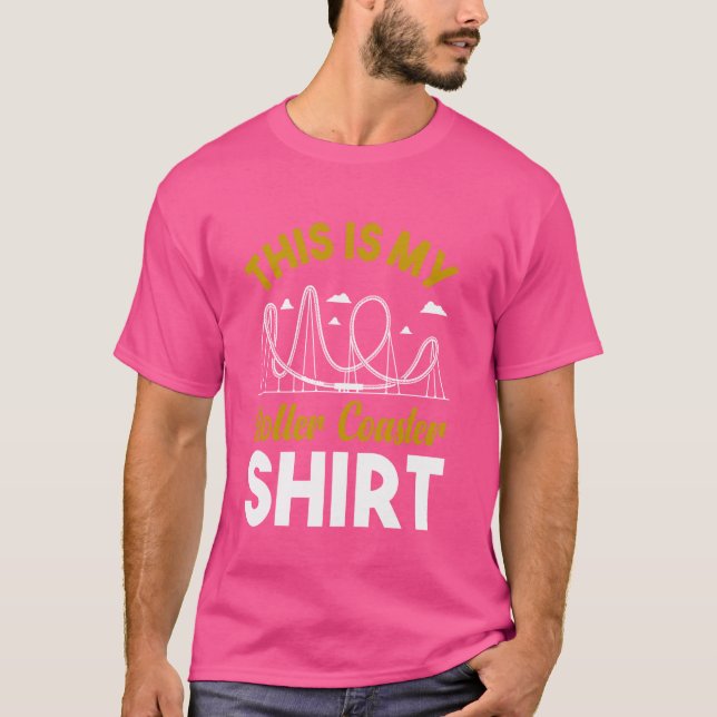 Funny Roller Coaster Theme Park Rollercoaster T-Shirt (Front)