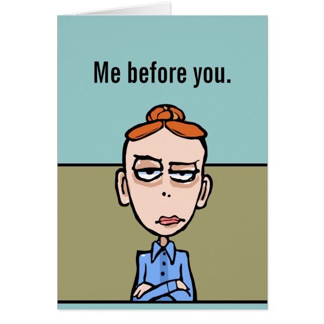 Funny romantic card. Custom text. Love (Front)