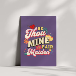 Funny romantic customized Valentines card for her