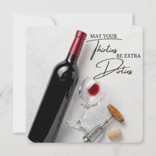 FUNNY ROMANTIC GREETING CARD FOR 30TH BIRTHDAY