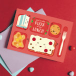 Funny Romantic Hot Lunch Card<br><div class="desc">Cute,  colourful fun greeting card that says,  "you the pizza to my lunch" for your favourite friend. Featuring a cute hot lunch from childhood.</div>