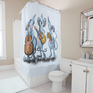 Funny Romantic Mouse Band - Cartoon Animal Drawing