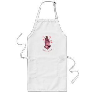 Funny Romantic Sloth Smile Playful Apron