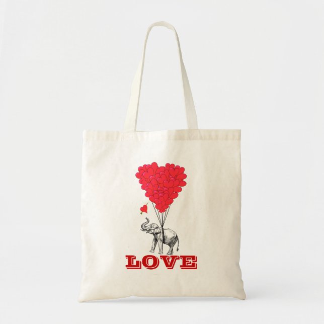 Funny romantic valentines love tote bag (Front)