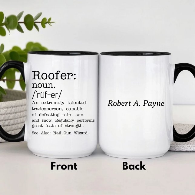 Funny Roofer Mug (Creator Uploaded)