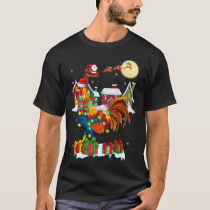 Funny Rooster Christmas Ugly Sweater Rooster Xmas 