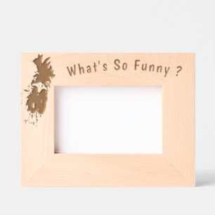 Funny Rooster Etched Frames - Custom Text