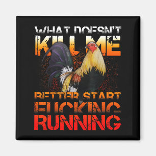 Funny Rooster Fight Magnet