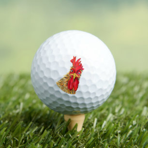 Funny Rooster Golf Balls Gift