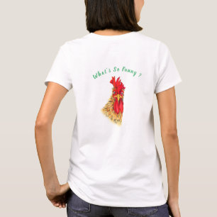 Funny Rooster T-Shirt - Custom Text