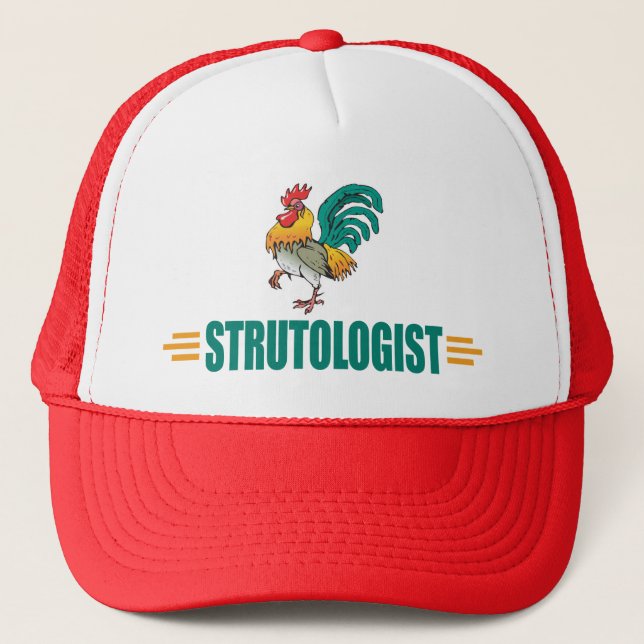Funny Rooster Trucker Hat (Front)