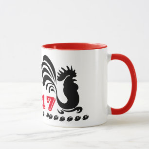 Funny Roosters Chinese New Year 2017 Mug 2
