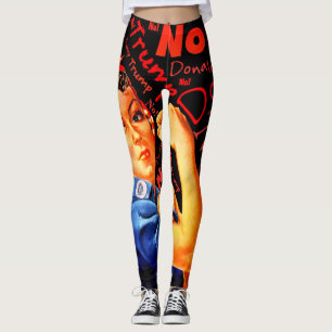 Funny "Rosie" and "No Trump" Leggings