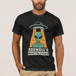 Funny Roswell's Most Wanted Alien T-Shirt