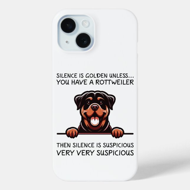 Funny Rottweiler Dog Case-Mate iPhone Case (Back)