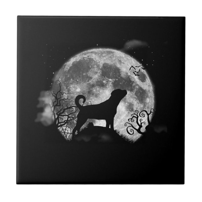 Funny Rottweiler Halloween Costume Funny Dog Lover Tile (Front)