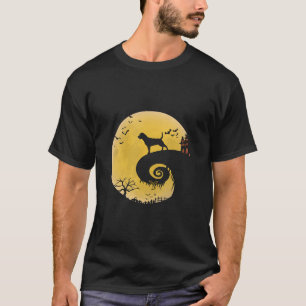 Funny Rottweiler Moon Costume Dog Halloween Gift T-Shirt
