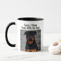Funny Rottweiler Plans With Dog Animal