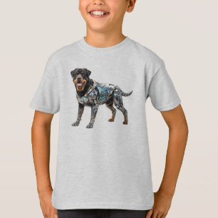 Funny Rottweiler Robot Kids' T-Shirt