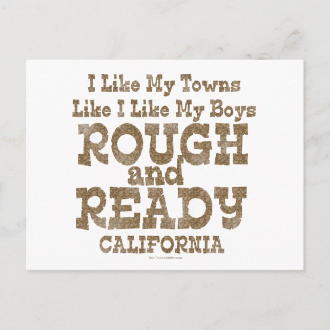 Funny Rough and Ready Boys Postcard (Front)