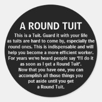 Funny Round Tuit Office Co Worker Humour