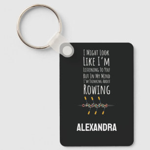 Funny Rower Rowing Crew Sports Boat Lake Team Keychain