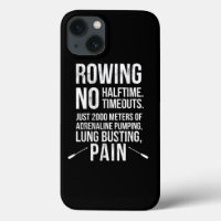Funny Rowing No Halftime No Timeouts Rowing Tee