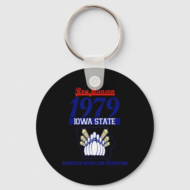 Funny Roy Munson King Pin Bowling T Shirt 1  Keychain (Front)