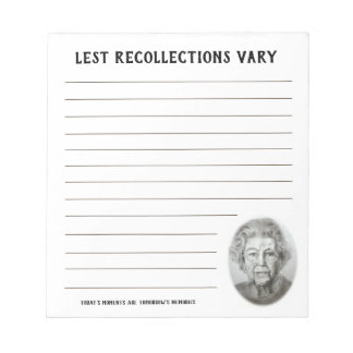 Funny Royal Queen Elizabeth Custom Text Notepad
